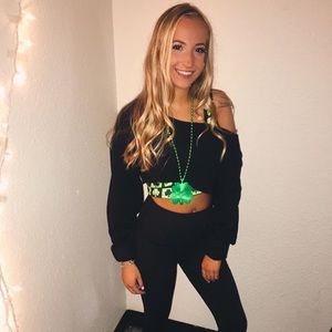 crop tank top for st patty’s day only worn once